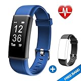Lintelek Fitness Tracker with Heart Rate Monitor, Activity Tracker Smart Wristband Watch Alarm Message Call Reminder with Sleep Monitor, IP67 Waterproof Step Counter Pedometer for Women/Men/Kids