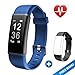 Lintelek Fitness Tracker with Heart Rate Monitor, Activity Tracker Smart Wristband Watch Alarm Message Call Reminder with Sleep Monitor, IP67 Waterproof Step Counter Pedometer for Women/Men/Kids
