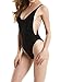 Women's Sexy High Cut Backless Bodysuit Binkini Sets One Piece String Beachwear