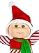 Cabbage Patch Kids Cuties Doll: 9 inch Holiday Helpers Collection - Christie Candy Cane