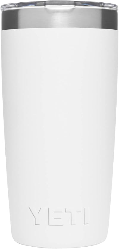 YETI Rambler 10 oz Tumbler with MagSlider Lid Stainless Steel White