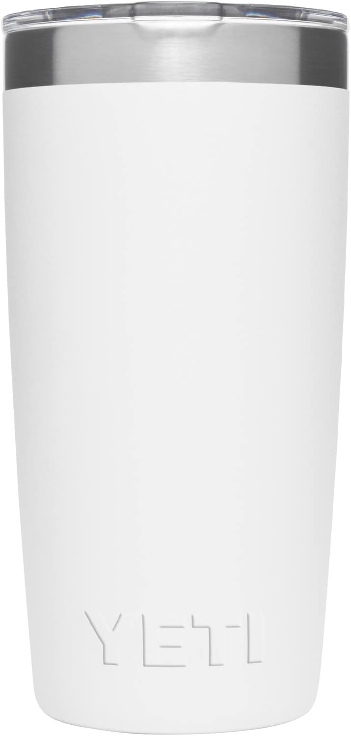 YETI Rambler 10 oz Tumbler with MagSlider Lid Stainless Steel White
