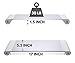Monitor Stand Riser for Computer PC MAC - Reduce Neck Pain - Keyboard Storage Office Desk Drawer Organizer Keep It Neat and Tidy - 4 USB Power Charging Station (Wall Plug) Within Your Arm Reach