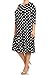 Pastel by Vivienne Women's A-Line Trapeze Midi Dress Plus Size X-Large Polka Dot Black