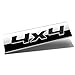 Auto Dynasty Chrome Finish Metal Emblem 4X4 Badge, (Black Letter)