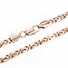 Trendsmax 4.5mm Womens Ladies Chain Snail Link Rose Gold Plated Necklace 18-36inch
