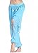 ZLTdream Women's Belly Dance Coins Lantern Pants Light Blue