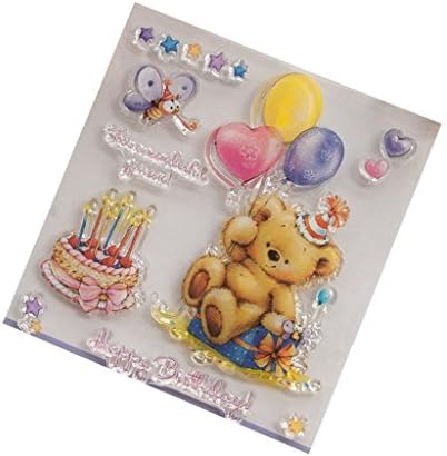 Cake Bear Clear Silicone Seal Stamp for DIY Album Scrapbooking Photo Card Decor
