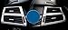 2PCS Silver Steel Interior Side Air Outlet Diffuser Vent Cover Trim For BMW X5 E70 2008-2013
