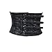 HEAHAIR Black Womens PU Leather Belt High Waist Cincher Belt Corsets for Waist Training Wide Belt (Medium)