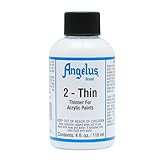 (Ship from USA) Angelus Brand 2-Thin acrylic leather paint thinner 4 oz. *GWE849F EP-21RT113986