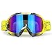 JAMIEWIN ATV Goggles Dirt Bike Motorcycle Glasses Off Road Mx Eyewear for Men Women Adults Youth (Yellow)