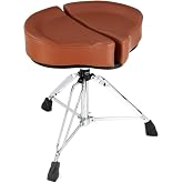 AHEAD Spinal-G Saddle Drum Throne - Tan Leather, Sweetwater Exclusive