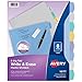 Avery 8-Tab Plastic Binder Dividers, Write & Erase Multicolor Big Tabs, 1 Set (16171) primary