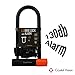 Crystal Vision Anti Theft Loud 130db Alarm Heavy Duty Bike Lock Weather Proof Multi Purpose (U Lock 14mm)