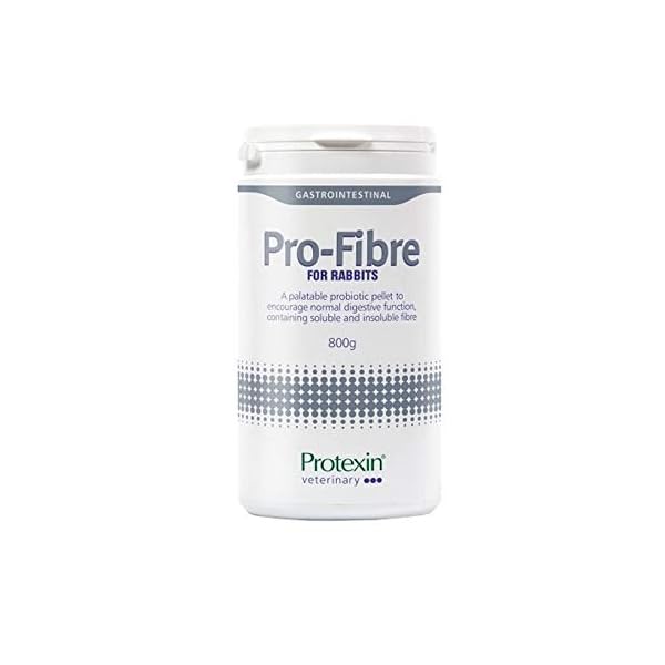 Protexin-Pro-Fibre-for-Rabbits-800g-Pot Protexin Veterinary Pro-Fibre for Rabbits, 800g – High-Fibre Pellets with Probiotics and Prebiotics. Encouraging Normal…
