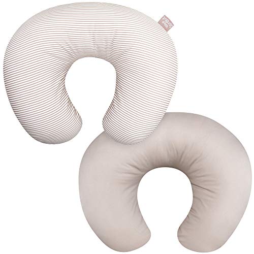 WeeSprout Nursing Pillow Cover for Baby Boys/Girls | Fits Boppy Original Pillow | 100% Organic Cotton | Two-Sided Design…