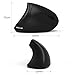 Vertical Mouse, Jelly Comb MV014 Ergonomic Wireless Mouse 2.4GHz Optical Vertical Mice with 3 Adjustable DPI 800/1200/ 1600 6 Buttons, for Laptop, PC, Desktop etc, Black