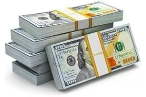 Ficheny Fake Prop Money Copy Play Money 100pcs Movie for Music Videos，,Kids Learning Toys and Birthday Party