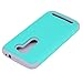 ZenFone 2E Case, LK [Drop Protection] [Shock-Absorption] Hybrid Dual Layer Armor Defender Protective Case Cover for ASUS ZenFone 2E (Teal)