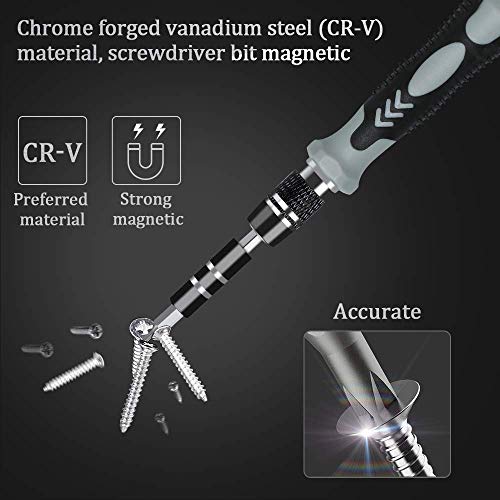 image for ZHONGLI Precision Screwdriver Set, 117 in 1 Magnetic Repair Tool Kit f