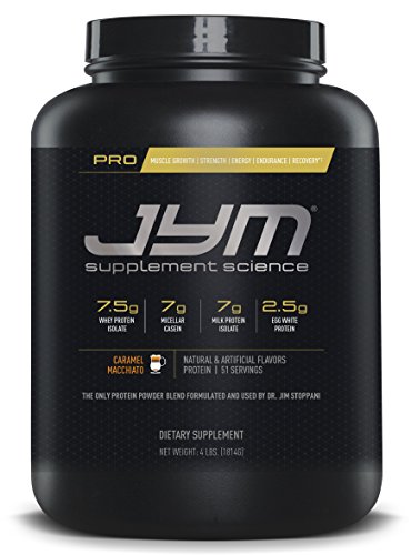 Pro JYM Protein Powder – Egg White, Milk, Whey Protein Isolates & Micellar Casein | JYM Supplement Science | Caramel Macchiato Flavor, 4 lb