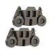 2 Packs W10195416(Upgraded) Lower Dishwasher Wheel Part Assembly Replacement for Maytag/Kitchen Aid/kitchenaid/Whirlpool/Kenmore Dish Rack Replaces AP5983730, W10195416V, PS11722152 primary