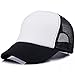 MEXUD Children Toddler Infant Hat Peaked Baseball Beret Kids Cap Hats (Black White)