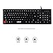 LESHP Wired Keyboard, Comfortable Full-size Gaming Keyboard with Soft Touch -Black