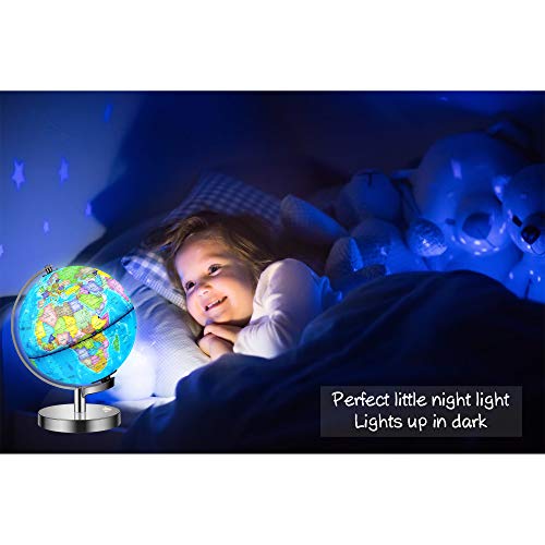 3 IKONG+Illuminated+Globe+Stand+Kids+Globe+Built+Educational+Desktop+Magnifying+Glass