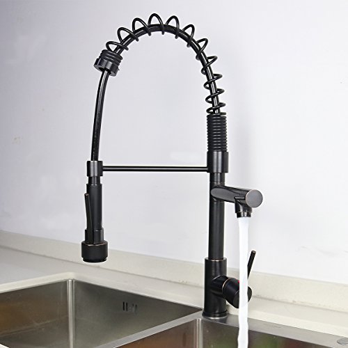 RAINMAX Kitchen sink faucet with Single Handle, Oil Rubbed Bronze, Pre-rinse 2 Mode Sprayer, Heavy-duty, Lavatory, Bathroom, Vanity,Outdoor, Best Commercial, UPC NSF AB1953 Compliant(RAN-A-057) - Thumbnail 3