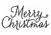 Hero Arts D5615 Wood Stamps, Merry Christmas Script