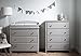 South Shore Cotton Candy Changing Table with Drawers, Soft Gray