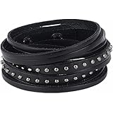 12Pcs Men's Braided Bracelet Set - Adjustable Leather & Wood Bead Bracelets Collection