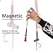 Claw Magnetic Pick-up Tool, GOCHANGE LED 4 Claws Flexible Spring Claw/Magnet Grab Grabber Fingers Prongs 24'' with Bright LED light for Trash/Litter Pick up, Garden Nabber, Disabled, Arm Extension
