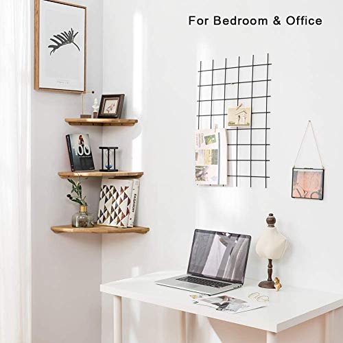 Corner Shelf 9inch Solid Oak Wood Floating Corner Shelf Wall Mount