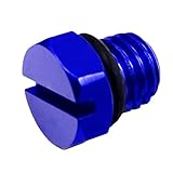 iFJF Billet Aluminum Air Bleeder Screw Replacement for GM 2001-2017 Duramax Diesel Fuel Filter(Blue)