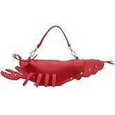 Cute 3D Lobster Shoulder Bag Crossbody Bag, Novelty Purse, Unique Animals Shaped Handbag for Women