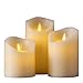 Air Zuker Flameless Candles Battery Operated Candles Real Wax Pillar LED Candles with Dancing Flame with 10-Key Remote and Cycling 24 Hours Timer, Height 4