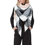 Zando Women Fall Winter Scarf Fashion Blanket Scarf Warm Plaid Scarf Lightweight Tartan Scarf Tassel Scarf for Women Zando Women Fall Winter Scarf Fashion Blanket Scarf Warm Plaid Scarf Lightweight Tartan Scarf Tassel Scarf for Women