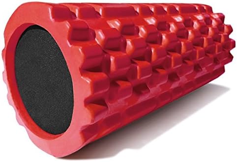 (New 2018) Foam Roller for muscle Massage - Trigger Point Muscle Therapy - Myofascial Release - Ideal for CrossFit, Yoga & Pilates + FREE CARRY CASE!