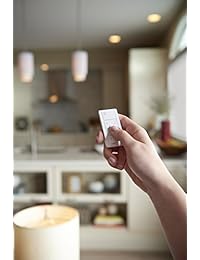 Lutron p pkg1p wh Caseta 300 watt 100 watt plug in de la lámpara dimmer inalámbrica con pico Kit de control remoto, color blanco, funciona con  Alexa