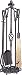 Uniflame, F-5803, 5 Pc Bronze Heavy Weight Fireset with Horseshoe Handle primary