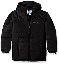 Columbia Big Boys' Tree Time Puffer Jacket, Black, Small