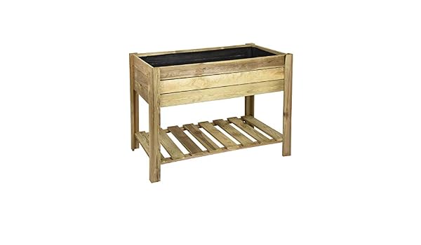 Faura - Huerto Urbano de Madera - Rectangular: Amazon.es: Jardín