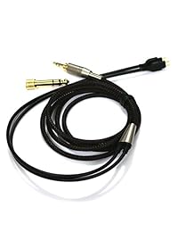 newfantasia Cable de audio de repuesto para Fostex th 900 MKII th610 th900 MK2 Premium   Auriculares macho & adaptador de 1.6 yard 6.6 foot 3.3 yard