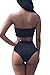 Pink Queen Women's Removable Strap Wrap Pad Cheeky High Waist Bikini Set Swimsuit