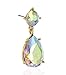 INPINK Fashion Jewelry Aurora Crystal Drop Earrings in Gold-Tone