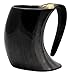 5MoonSun5's VIKING DRINKING HORN MUG Handcrafted Ox Cup Goblet - Drink Mead & Beer Like Game of Thrones With This Large Ale Stein - A Perfect Present For Real Men (HBN-VC)