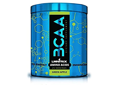 LMNITRIX BCAA Amino Acids Nutritional Supplement, Green Apple, 237 Gram ,25 servings